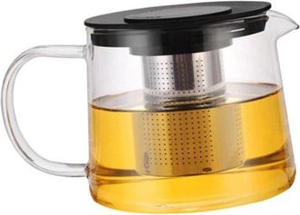 No Brand Tetera De Cristal De 1500 Ml Con Filtro, Resistente Al Calor, Ideal Para Preparar T&eacute; Y Caf&eacute;