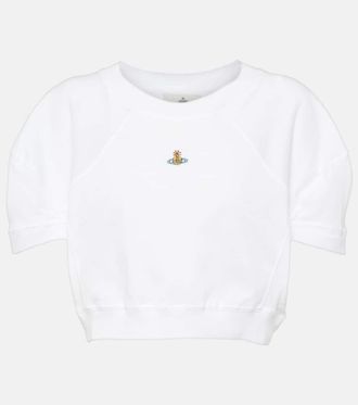 Vivienne Westwood Orb cropped cotton jersey T-shirt