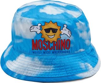 Moschino x Palace Cappello bucket con stampa - Blu