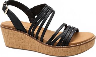 Corkys Footwear WomenS About Last Night Wedge Sandals In Black