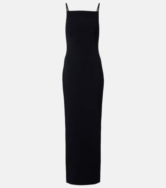 Givenchy Sliced cr&ecirc;pe cady gown