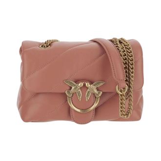 Pinko Shoulder Bags, female, Brown, ONE SIZE, Quilted Shoulder Bag