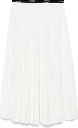 Lacoste Gonna midi plissé - Bianco