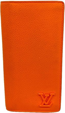 Louis Vuitton Orange Long Wallet (Bi-Fold) (Pre-Owned)