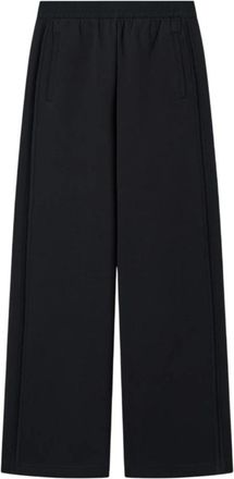 Emporio Armani Wide Broeken - Dames - Wijde Broeken - Zwart - S - Nylon - Broeken