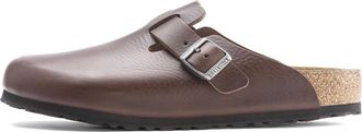 Birkenstock Boston Grip Leather Vintage Sandals Wood Roast 1023449