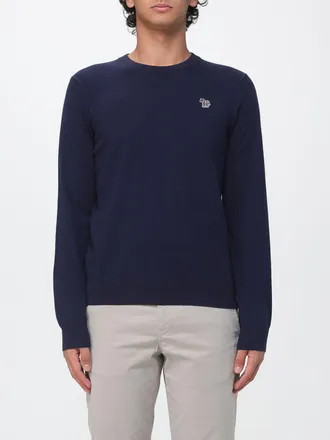 Paul Smith Logo-Embroidered Merino Wool and Cotton-Blend Crewneck Jumper