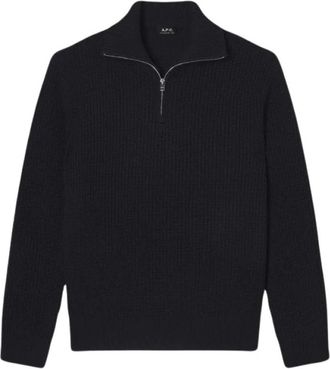 A.P.C. Maglione Camionneur - - Knitwear - Uomo - Blu - L