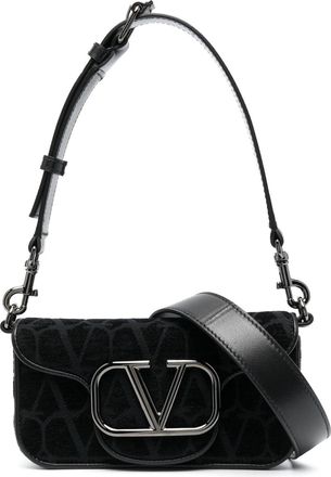 Valentino Garavani VLogo Signature canvas shoulder bag - women - Polyurethane - OS - Black