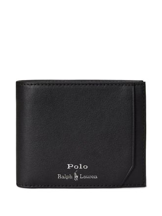 Polo Ralph Lauren leather bi-fold wallet - men - Cotton/Elastane/Polyester - One Size - Black