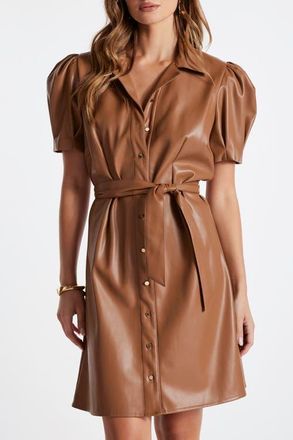 Bishop + Young Clea Leather Dress in Black at Nordstrom, Size X-Small