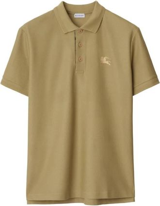 Burberry Equestrian Knight Motif Cotton Polo Shirt, Size Small