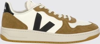 Veja Sneakers V-10 in pelle O. T. con logo a contrasto e suola sostenibile