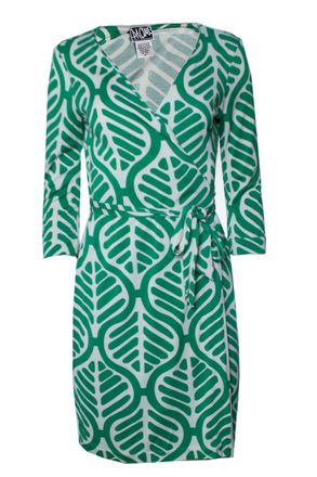 Diane Von F&uuml;rstenberg Diane Von Furstenberg, Wrap dress in green and white