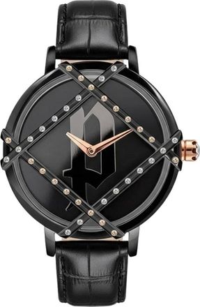 Police Rila Horloge - Dames - Accessoires - Zwart - Maat: ONE Size Leer