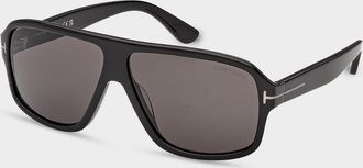 Tom Ford Men & apos;s William-02 Acetate Rectangle Sunglasses