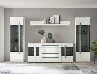 Inosign Wohnwand »Cantara, moderne Anbauwand, Wohnzimmer-Set, in Eiche Evoke oder Weiss« Set