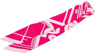 Herm&egrave;s Pre-owned Hermes Les Coupes Tattoo Twilly Silk Scarf Ladies TX2Y67NOC6JJODZY