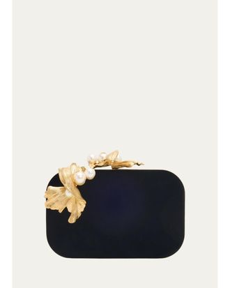 Jimmy Choo London Cloud Sculptural Pearly-Embellished Clutch Bag