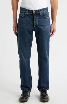 Nudie Jeans Rad Rufus Regular Fit Jeans in Blue Soil at Nordstrom, Size 28 X 32
