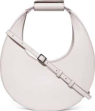 Staud Mini Moon Leather Bag in Cream at Nordstrom