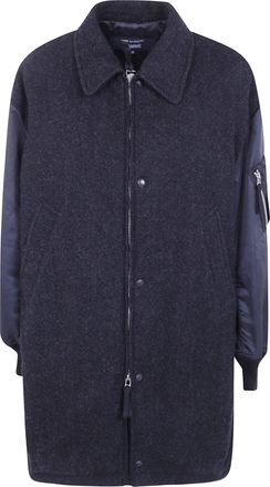 Comme Des Gar&ccedil;ons Coat Bomber Wool Sleeves