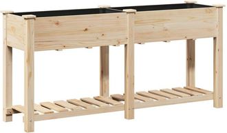 vidaXL Vidaxl - Maceta Para Jard&iacute;n Con Estante Beige 161 X 43 X 76.5 Cm