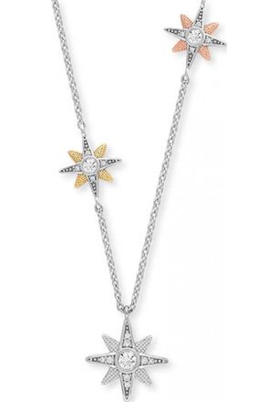 Engelsrufer Womens ERN-3NEWSTAR-ZI-TRI Ladies New Star Necklace Silver Sterling - One Size