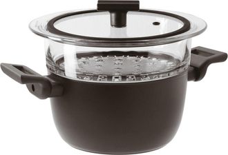 Sambonet Steamer - Round - Ø 20.0 cm - h 11.5 cm - 3.100 l - Titan Pro Double Induction