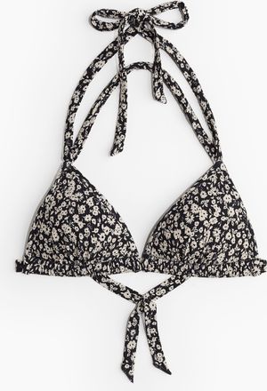 H&M Push-up Triangel-Bikinitop - Schwarz