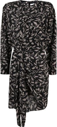 Isabel Marant Dulce floral-print mini dress - women - Viscose - 36 - Black