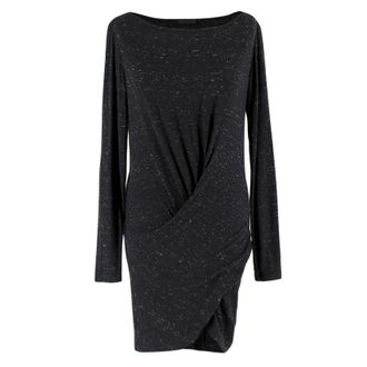 DKNY Black Speckled Twist Dress Size XS