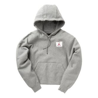 Nike Jordan (WMNS) Air Jordan Fleece Pullover Hoodie Casual Sports Grey CV7737-063