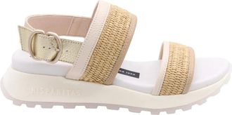 Hispanitas Lemvig Sandaal - Dames - Sleehakken - Bruin - 40 EU - Schoenen