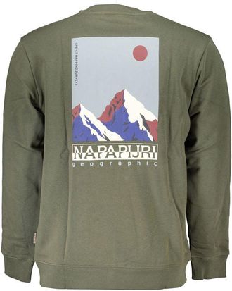 Napapijri Logo-Embroidered Cotton Sweatshirt - Green