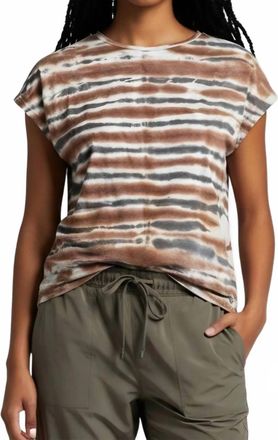 Xcvi Arwen Top In Brown, Grey, And Cream