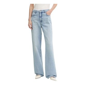 Patrizia Pepe Rechte Jeans - Dames - Jeans - Blauw - Maat: W26 Katoen