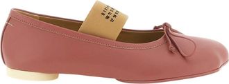 Maison Margiela Schoenen, Dames, Roze, 39 1/2 EU, Leer, Anatomische Ballerinas Numeric