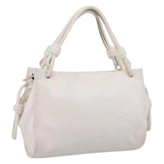 Loewe Pre-owned Hand Bag - Dames - Vintage Handtas - Wit - ONE Size - Leer - Vintage