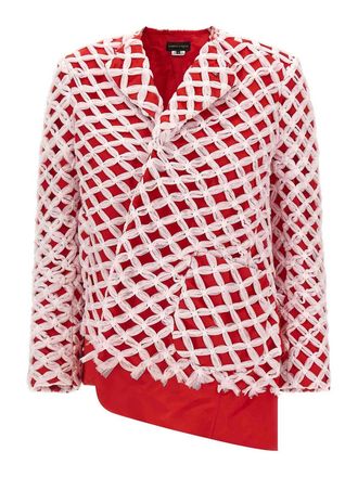 Comme Des Gar&ccedil;ons Tulle Weave Blazer