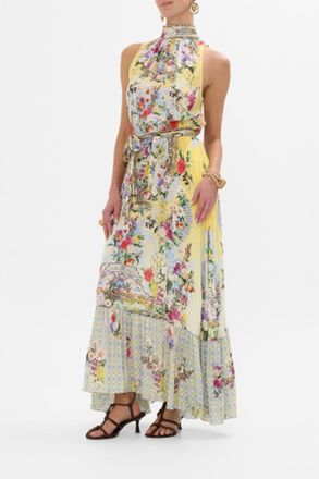 Camilla Necktie Dress With Elasticated Waist Flor Fantastica at Nordstrom, Size 3X-Large Au