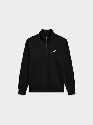 Nike Mens Sportswear Club zipped-collar cotton fleece sweatshirt Regular fit