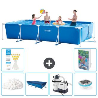 Intex Piscina Con Estructura Rectangular - 450x220x84 Cm - 7-piezas S105