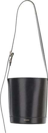Jil Sander Coin Pocket Schoudertas - Dames - Schoudertassen - Zwart - ONE Size - Leer - Tassen