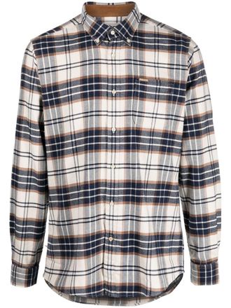 Barbour checked button-down shirt - Neutrals