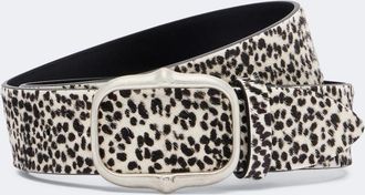 Isabel Marant Holis leopard-print calf hair belt