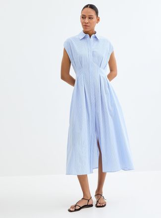 2nd Day Womens Jamie cinched striped shirtdress