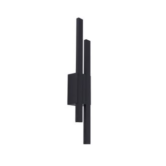 Lindby Lindby L&aacute;mpara De Pared Led Exterior sakari En Negro Aluminio