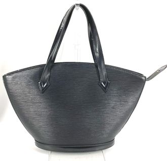 Louis Vuitton Black Noir Epi Leather Handbag Tote Bag (Pre-Owned)