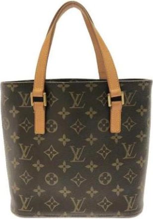 Louis Vuitton Tweedehands Canvas Louis Vuitton tassen - Dames - Vintage Shopper - Bruin - ONE Size - Vintage